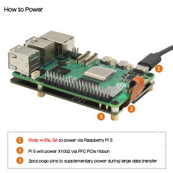 SSD NVME M.2 BASE BOARD SHIELD for Raspberry Pi 5